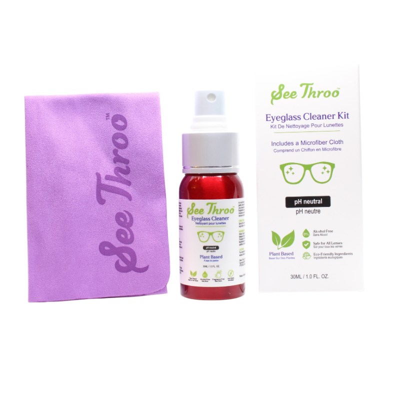 Eyeglass Cleaner Kit - Red